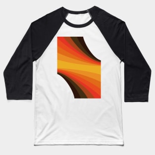 Retro Modern Abstract Shapes Baseball T-Shirt